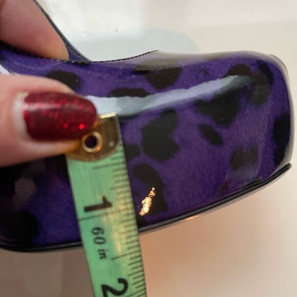 Dolce & Gabbana Purple Leopard Patent Pumps Size 38 RARE - Picture 5 of 9
